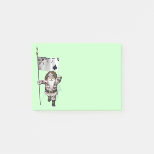 Santa Claus houdt van het spelen poker Post-it® Notes (Voorkant)