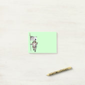 Santa Claus houdt van het spelen poker Post-it® Notes (Op bureau)
