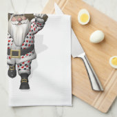 Santa Claus houdt van het spelen poker Theedoek (Quarter Fold)
