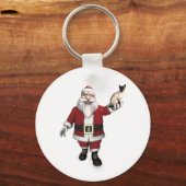 Santa Claus houdt van Siamese katten Sleutelhanger (Voorkant)