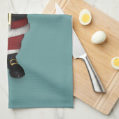 Santa Claus houdt van Siamese katten Theedoek (Quarter Fold)