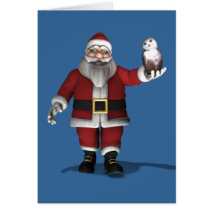Santa Claus houdt van Snowy Owl
