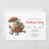 Santa Claus Humor Red Green Festive Printable  Kaart (Voorkant)