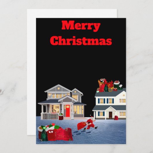 Santa Claus Hustle Kaart (Voorkant / Achterkant)