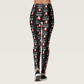 Santa Claus ik raak mijn Elf Funny kerstcadeau aan Leggings (Achterkant)