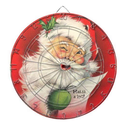  Santa Claus-illustratie - Dart-bord Dartbord (Voorkant)