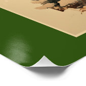 Santa Claus  illustratie Perfect Poster (Hoek)