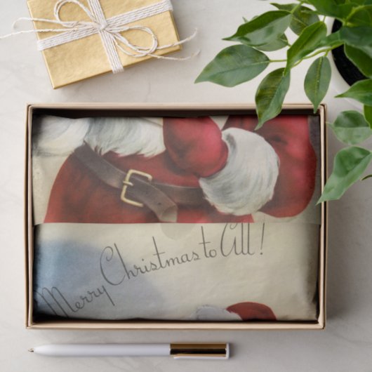 Santa Claus  illustratie Tissuepapier (Geschenk)