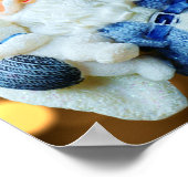 Santa Claus in a Blue Suit Poster (Hoek)