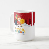 Santa Claus in a Magical Winter Wonderland — Merry Koffiemok (Voorkant links)