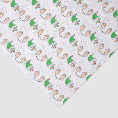 Santa Claus in American Sign Language Tissuepapier (Detail)