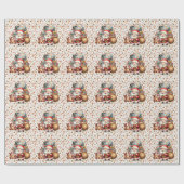 Santa Claus in at the airport Cadeaupapier (Vlak)