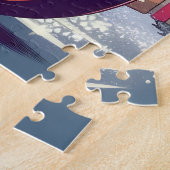 Santa Claus in motormodus Legpuzzel (Zijkant)