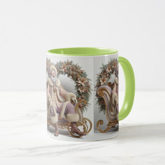 Santa Claus in Sleigh, Christmas, Author Natasha U Mok (Voorkant rechts)