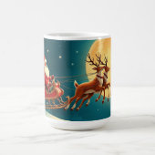 Santa Claus in sleigh with reindeer Koffiemok (Center)