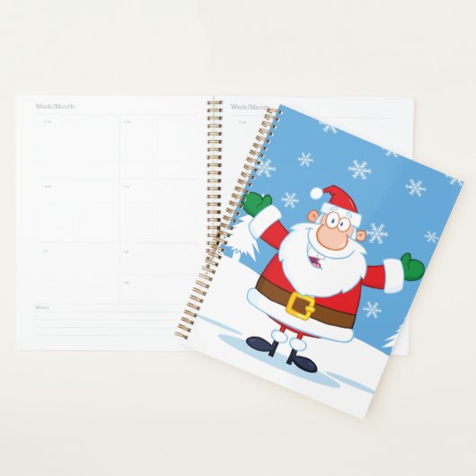 Santa Claus in Snowy Winter Scene Planner (Display)