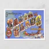 Santa Claus, Indiana  Big Letters Briefkaart (Voorkant)