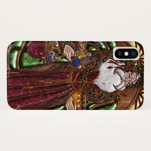 Santa Claus iPhone Case (Achterkant (horizontaal))