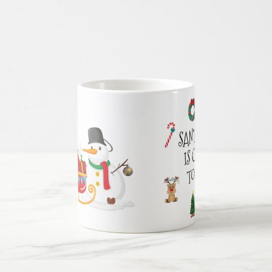 Santa Claus Is Coming To Town Mug Koffiemok (Center)