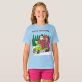 Santa Claus is coming to town T-Shirt (Voorkant volledig)