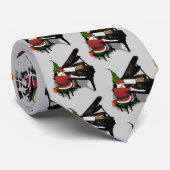 Santa Claus is een geweldige pianolager Stropdas (Opgerold)