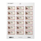 Santa Claus is laat kerstAdresetiket Etiket (Full Sheet)