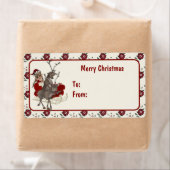 Santa Claus is laat-kerstLabels Etiket (Insitu)