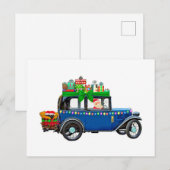 Santa Claus Jalopy Briefkaart (Voorkant / Achterkant)