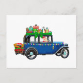 Santa Claus Jalopy Briefkaart (Voorkant)