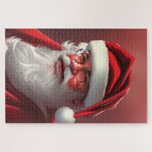Santa Claus Jigzaag Puzzle Legpuzzel (Horizontaal)
