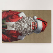 Santa Claus Jigzaag Puzzle Legpuzzel (Horizontaal)