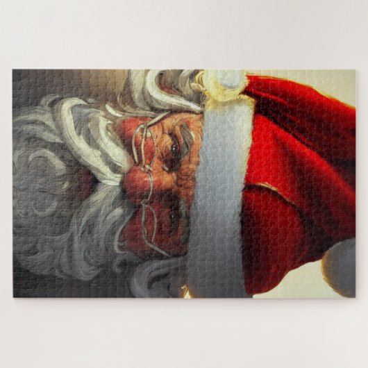 Santa Claus Jigzaag Puzzle Legpuzzel (Horizontaal)