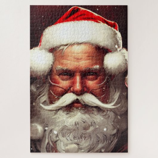 Santa Claus Jigzaag Puzzle Legpuzzel (Verticaal)