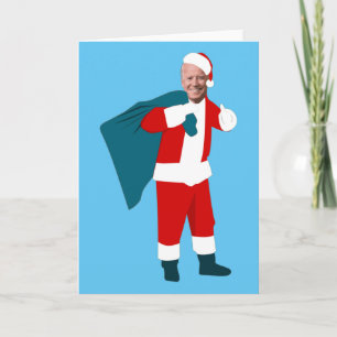 santa claus joe biden blauwe kerst