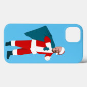 santa claus joe biden blauwe kerst Case-Mate iPhone case (Achterkant (horizontaal))