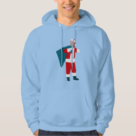 santa claus joe biden blauwe kerst hoodie