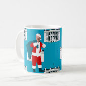 santa claus joe biden blue xmas wit koffiemok (Voorkant links)