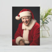 Santa Claus Joe Biden Feestdagenkaart (Staand voorkant)