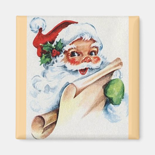 SANTA CLAUS JOLLY MAGNEET (Voorkant)