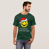 Santa Claus jouw tekst en ideeën T-shirt (Voorkant volledig)