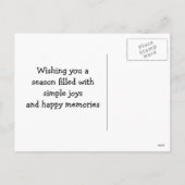 Santa Claus Joy Christmas Briefkaart (Achterkant)