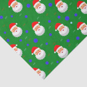 Santa Claus Joy Kerstgroene feestdag Tissuepapier (Detail)