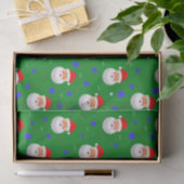 Santa Claus Joy Kerstgroene feestdag Tissuepapier (Geschenk)