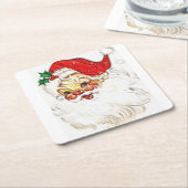 Santa Claus Kartonnen Onderzetters (Schuin)