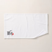 Santa Claus-kat met een rode santa-hoed Bad Handdoek (Handdoek)