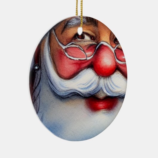 Santa Claus Keramisch Ornament (Rechts)