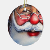 Santa Claus Keramisch Ornament (Links)