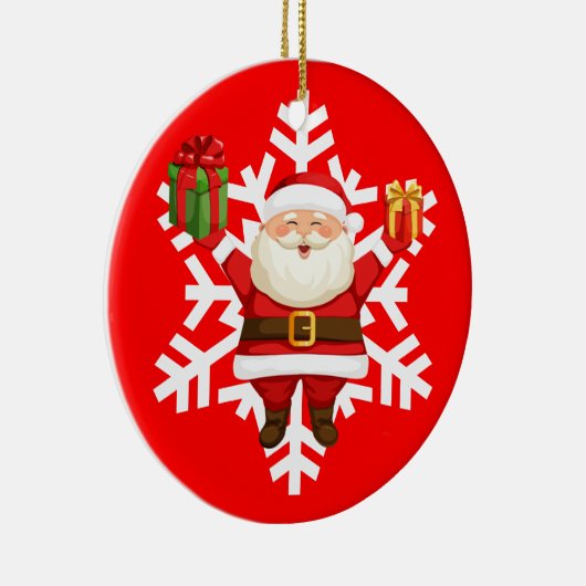 Santa Claus Keramisch Ornament (Rechts)