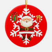 Santa Claus Keramisch Ornament (Voorkant)