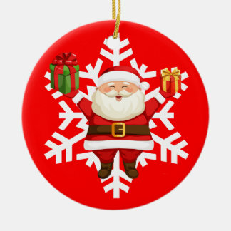 Santa Claus Keramisch Ornament
